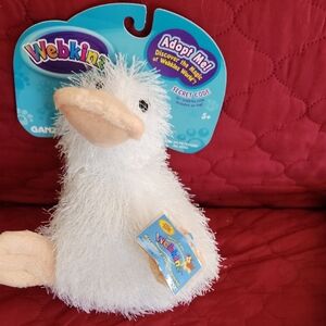COLLECTORS NEW WITH ALL ORIGINAL TAGS Webkinz White Plush Googles